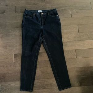 Loft Curvy high waist skinny ankle Jeans size 10/30 dark wash